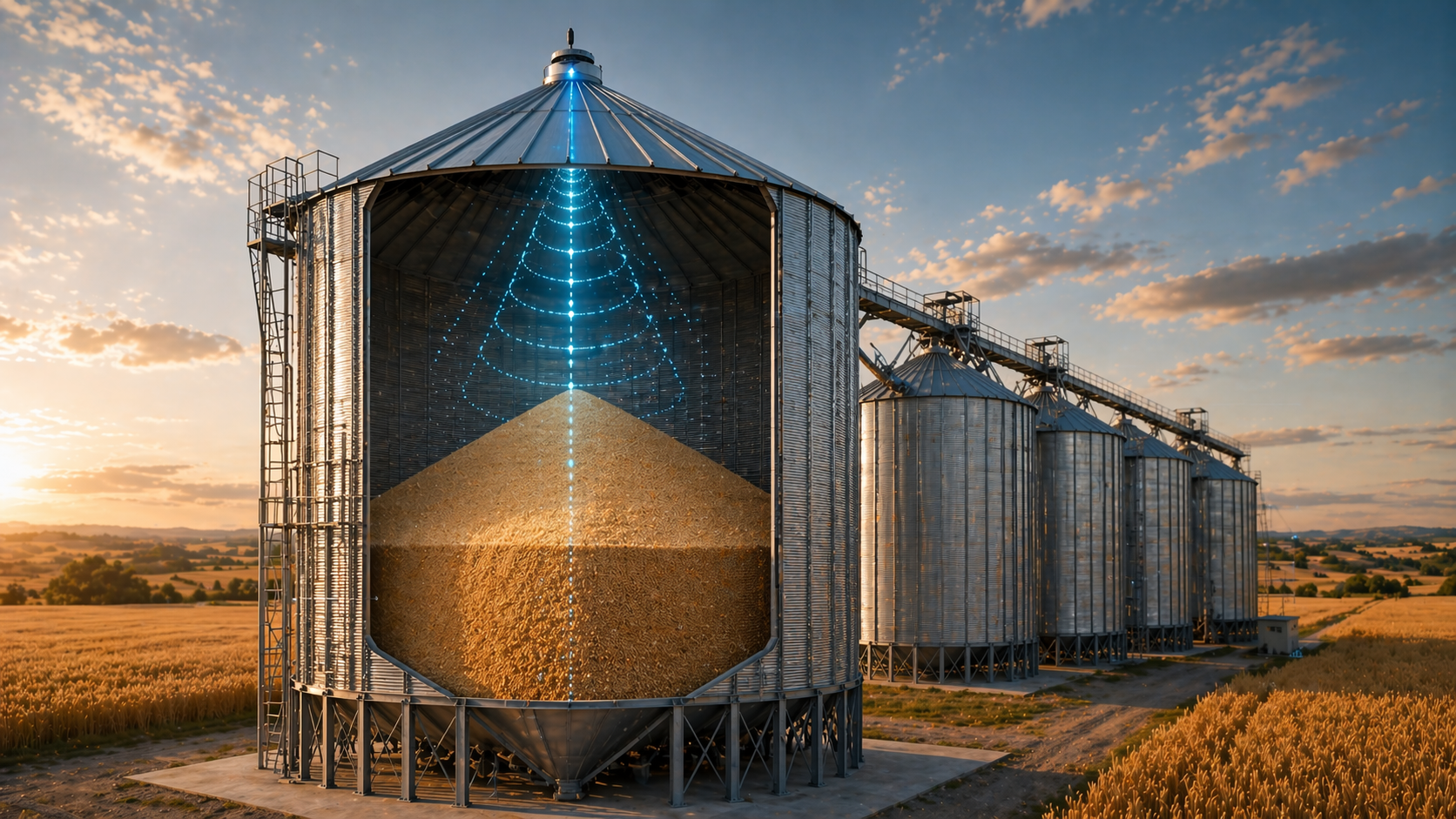 Dikey silo ölçüm görseli